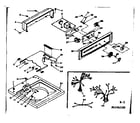 Kenmore 1106505550 top and console assembly diagram