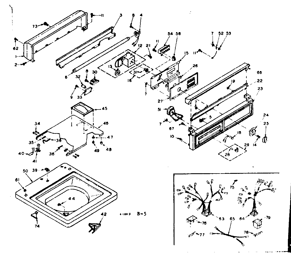 Top & console assembly