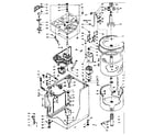 Kenmore 1106504904 machine sub-assembly diagram