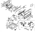 Kenmore 1106504955 top and console assembly diagram