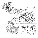Kenmore 1106505905 top and console assembly diagram