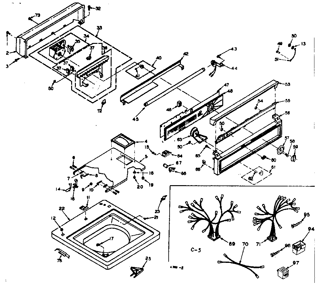 Top and console assembly
