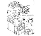 Kenmore 1106508811 machine sub-assembly diagram