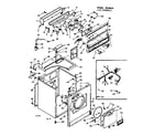 Kenmore 1106508821 machine sub-assembly diagram