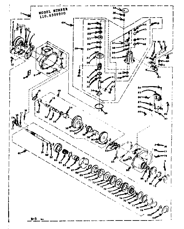 Speed changer assembly