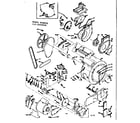 Kenmore 1106509900 blower, cylinder, pump and motor diagram