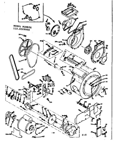 Blower, cylinder, pump and motor