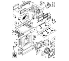Kenmore 1106509901 top and front assembly diagram