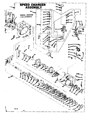 Speed changer assembly