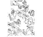 Kenmore 1106509901 blower, cylinder, pump & motor diagram