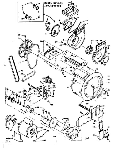 Blower, cylinder, pump & motor