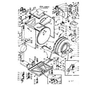 Kenmore 1106509901 base and tank assembly diagram