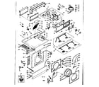 Kenmore 1106509910 top and front assembly diagram