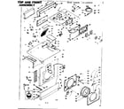 Kenmore 1106509930 top and front assembly diagram