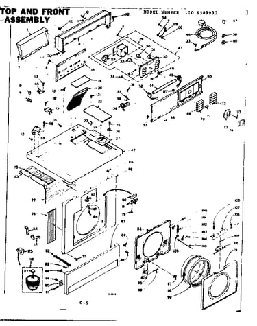 Top and front assembly