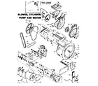 Kenmore 1106509930 blower, cylinder, pump & motor diagram