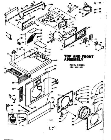 Top and front assembly