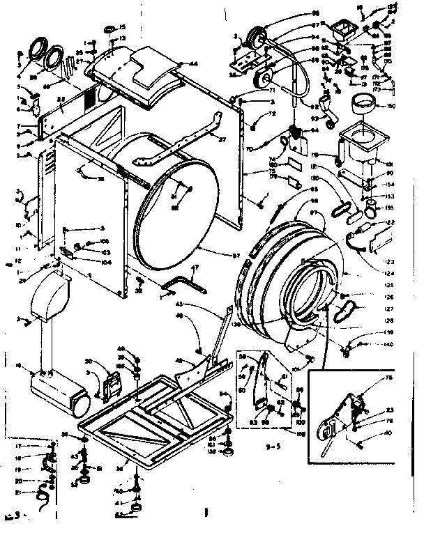 BASE AND TANK ASSEMBLY