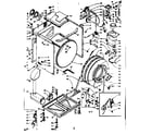 Kenmore 1106509931 base and tank assembly diagram
