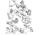 Kenmore 1106509931 blower cylinder pump & motor diagram