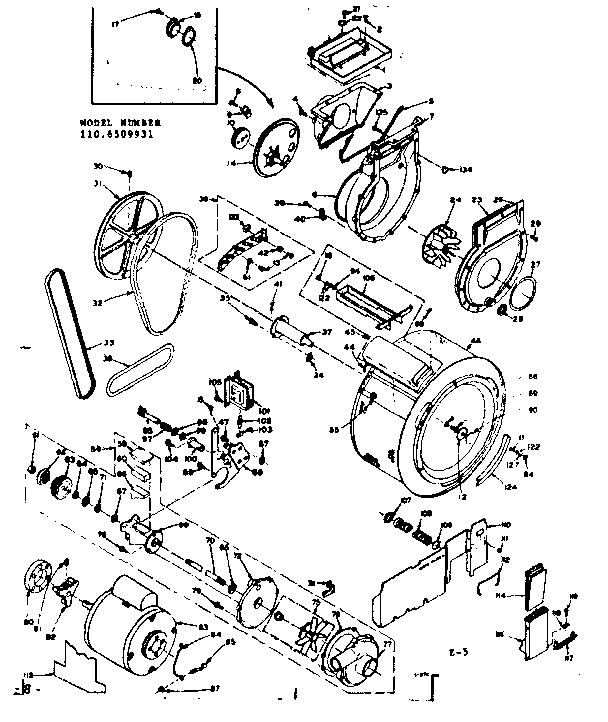 Blower cylinder pump & motor