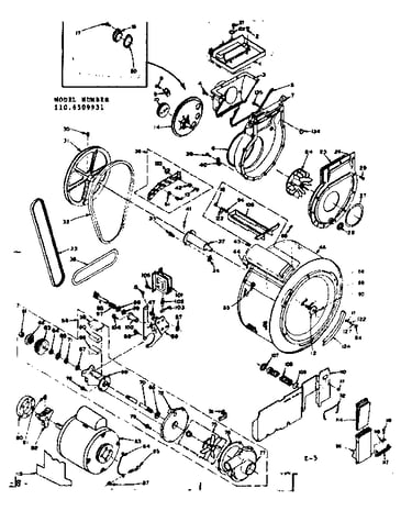 Blower cylinder pump & motor