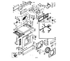 Kenmore 1106509932 top and front assembly diagram