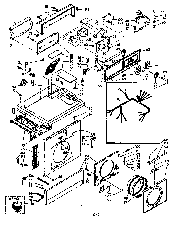Top and front assembly