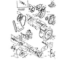 Kenmore 1106509932 blower cylinder pump & motor diagram