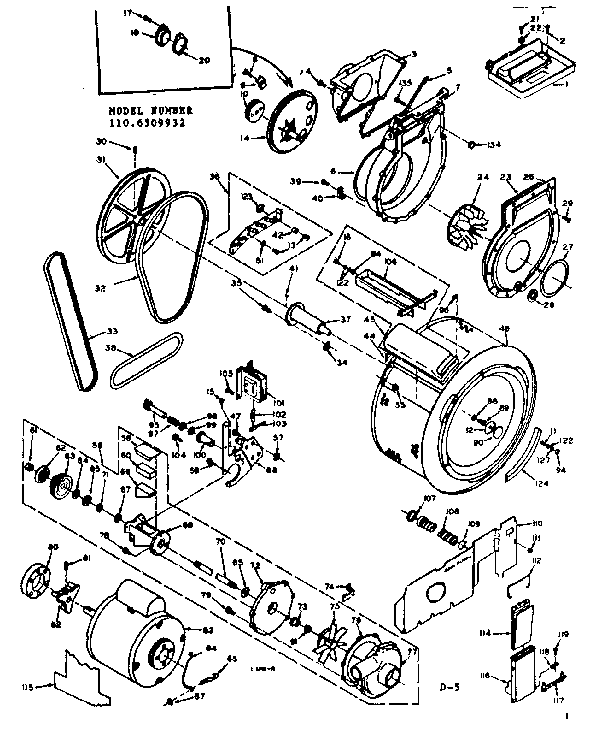 Blower cylinder pump & motor