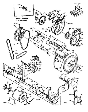 Blower cylinder pump & motor