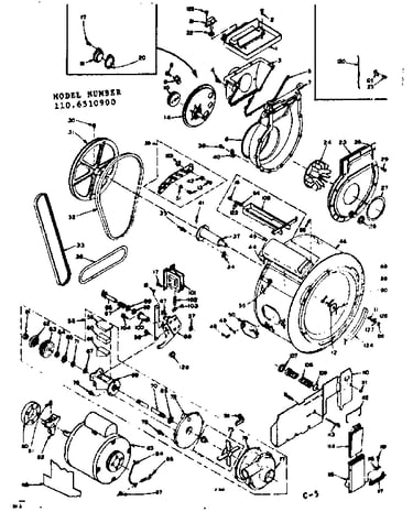 Blower cyl pump & motor