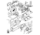 Kenmore 1106510901 top and front assembly diagram