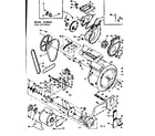 Kenmore 1106510901 blower, cylinder, pump and motor diagram