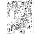 Kenmore 1106510901 base and tank assembly diagram