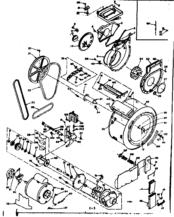 BLOWER CYLINDER PUMP & MOTOR