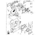 Kenmore 1106510930 top and front assembly diagram