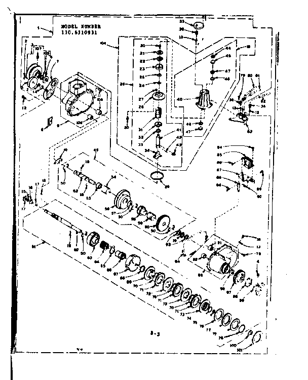 Speed changer assembly