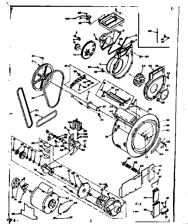 Blower, cylinder, pump and motor