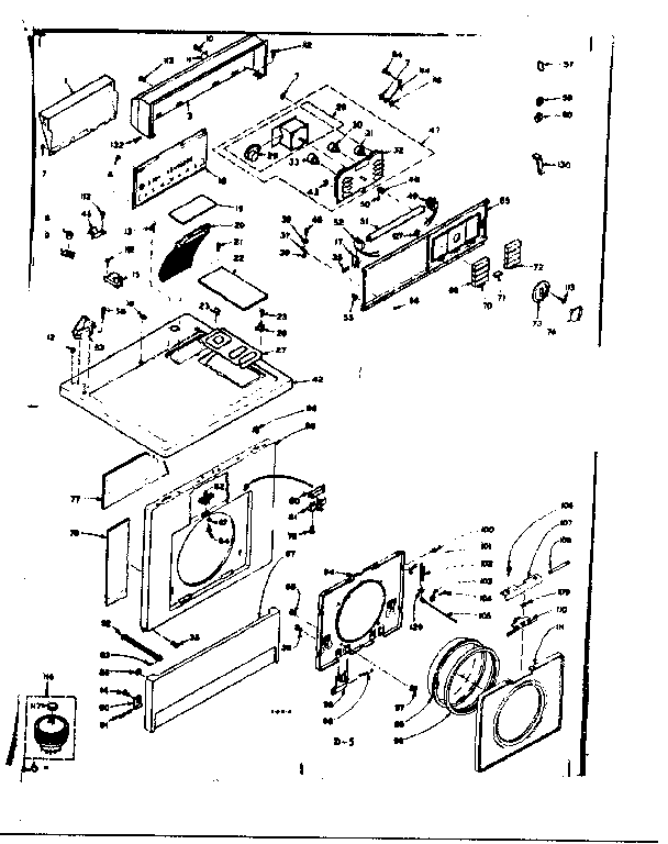 Top and front assembly