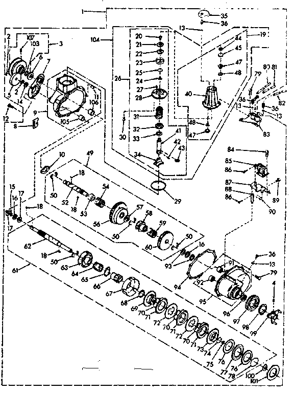 Speed changer assembly