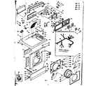 Kenmore 1106510932 top and front assembly diagram