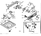 Kenmore 1106515761 top and console assembly diagram