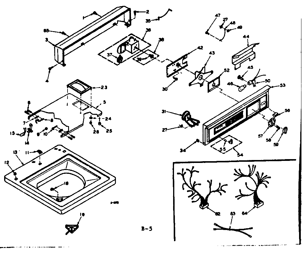 Top and console assembly
