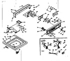 Kenmore 1106515712 top and console assembly diagram