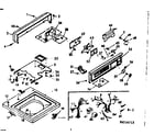 Kenmore 1106515713 top and console assembly diagram