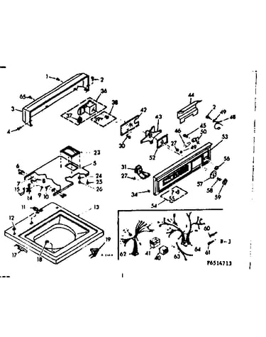 Top and console assembly