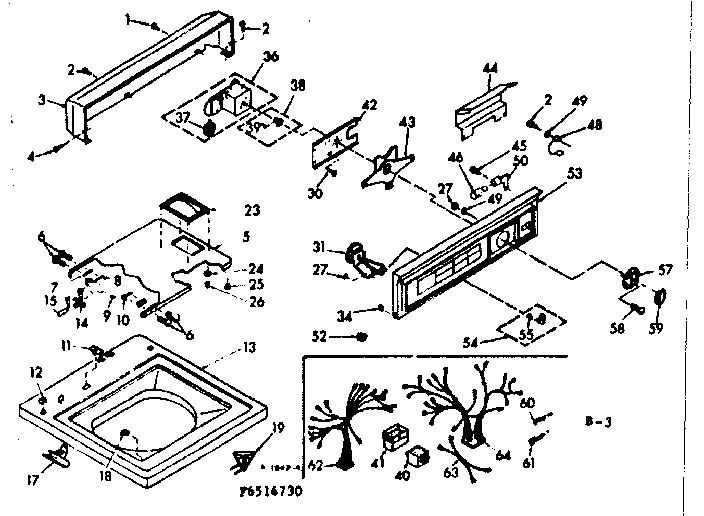 Top and console assembly