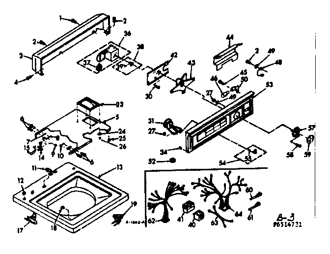 Top and console assembly