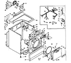 Kenmore 1106517401 machine sub-assembly diagram